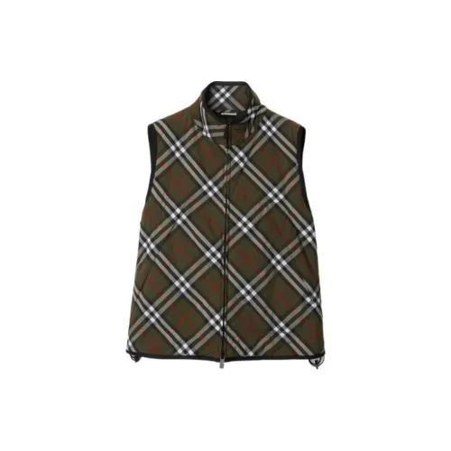 Burberry Vests Men Dark Green