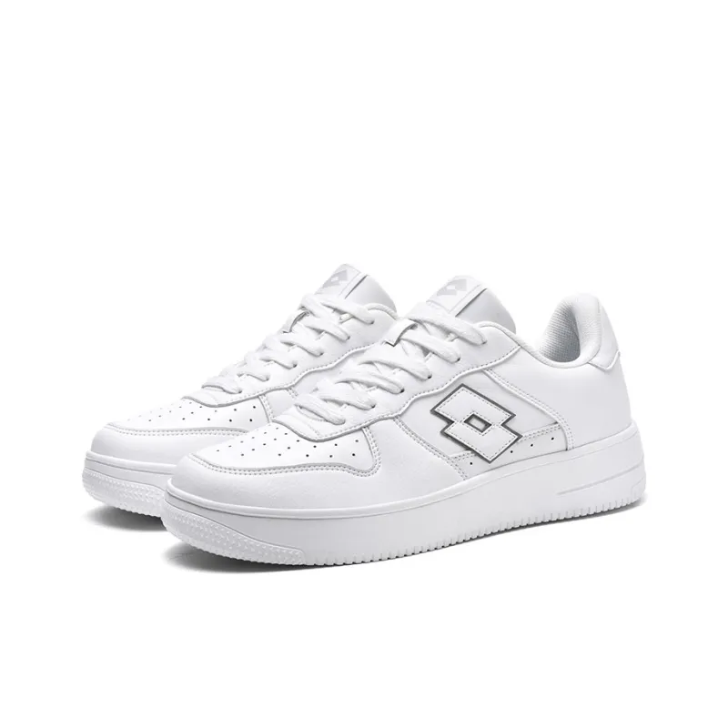 LOTTO Anti Slip Wear Resistant Low Top Skateboard Shoes Men's White-2
