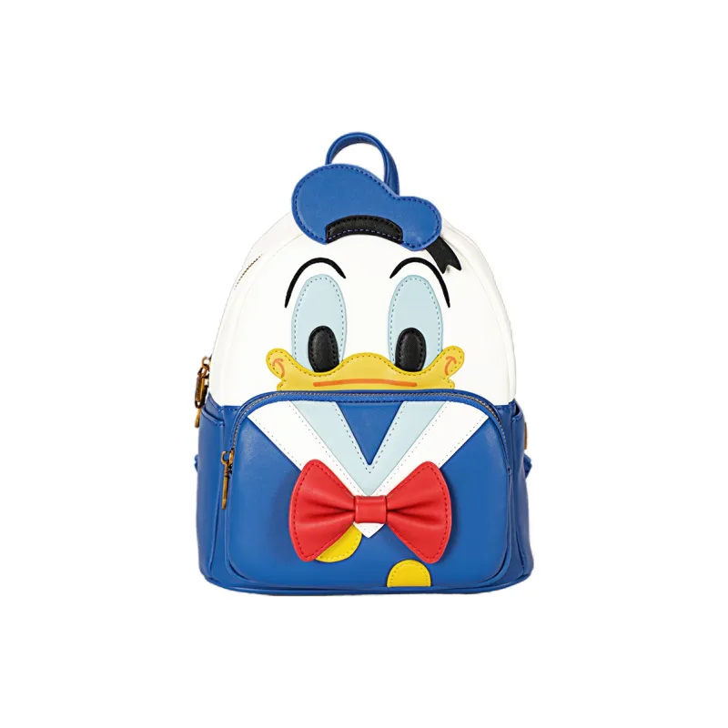 Disney Donald Duck Collection Winnie The Pooh, Collection Synthetic Leather Backpack Unisex Yellow/White Blue-1