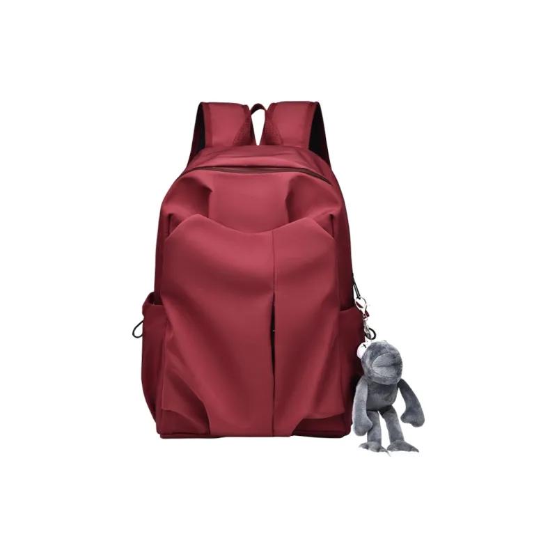 Aini Rabbit Nylon Backpack Regular Unisex Black/White/Gray/Red-12