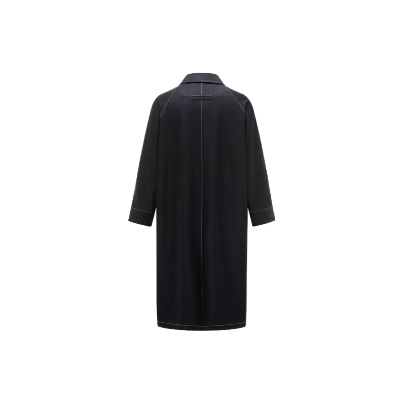HERBEL Trench Coats Men Black-1