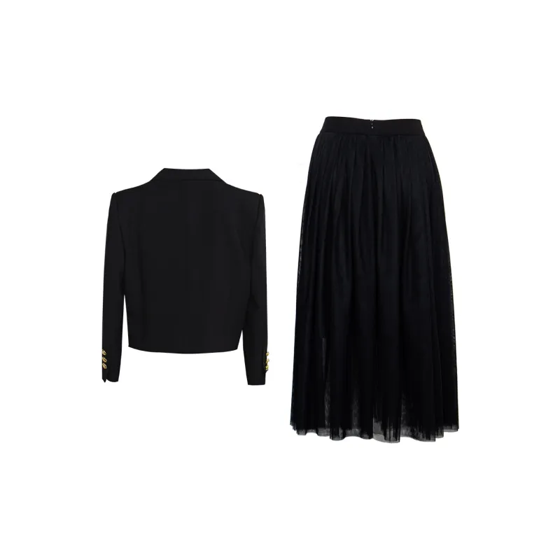 ROEYSHOUSE Skirt Set Women's Black-1