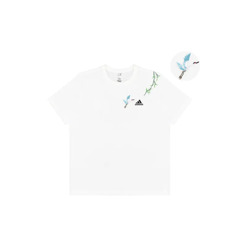 Adidas T Shirts Unisex White-1