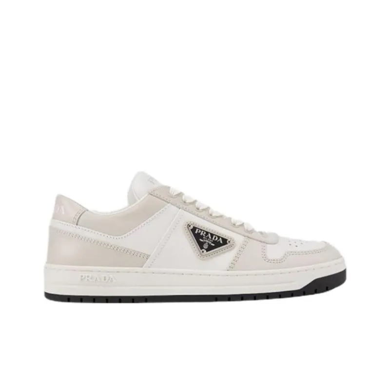 PRADA Prada Downtown Low Top Skateboard Shoes Women's Gray White-1