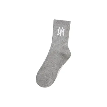 MLB New York Yankees Mid Calf Socks Unisex 1 Pack Gray