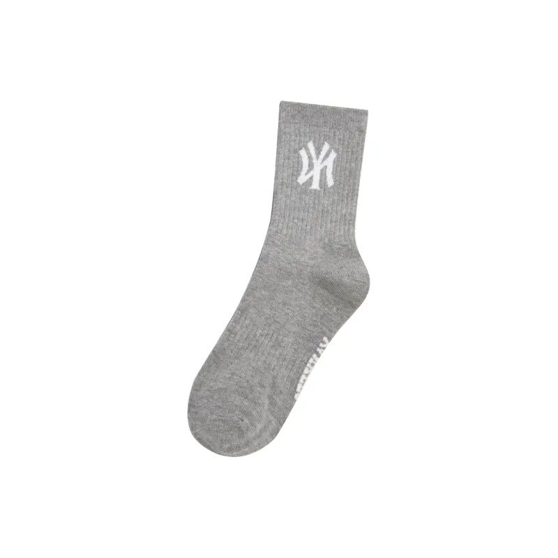 MLB New York Yankees Mid Calf Socks Unisex 1 Pack Gray-0
