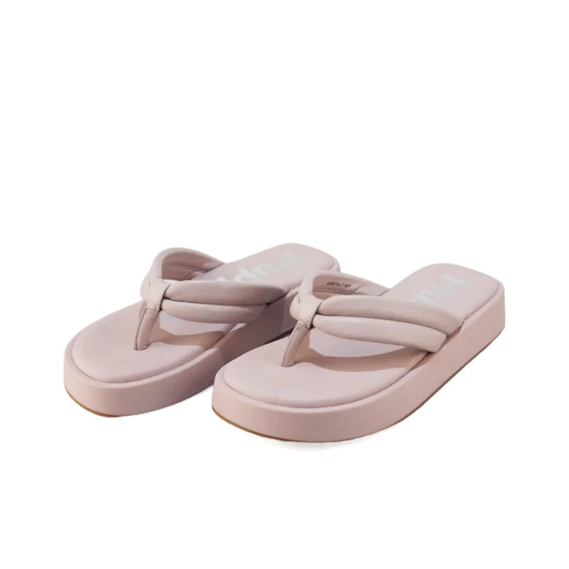 Hush Puppies Abrasion-Resistant Slip-Resistant Flip Flops Women's Pink-2