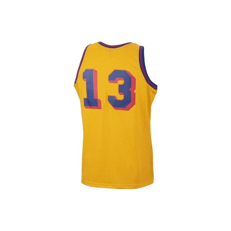 NBA x Mitchell & Ness Wilt Chamberlain Basketball Jerseys Men's Yellow-1