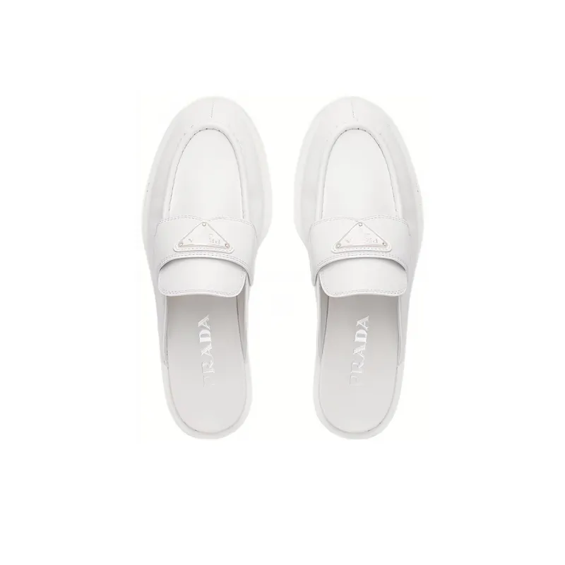 PRADA Rubber Sole Slip Resistant Slippers Women's White-2