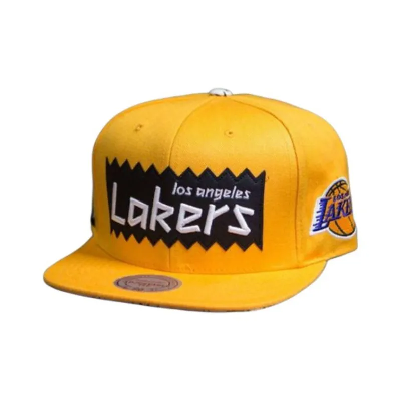 Mitchell & Ness Los Angeles Lakers STA3 Wool Snapback Cap-2