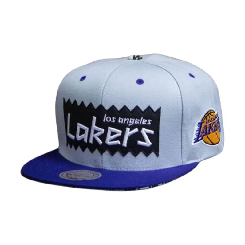 Mitchell & Ness Los Angeles Lakers STA3 Wool Snapback Cap-4