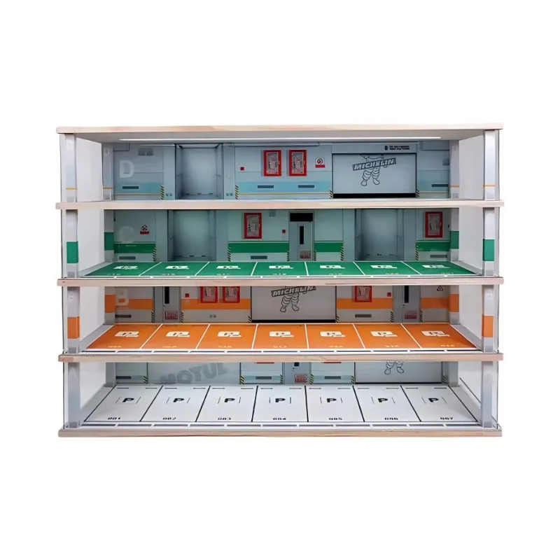 Kavi Parking Lot Garage Display Stand Storage Box 1 24 Model Accessories-3