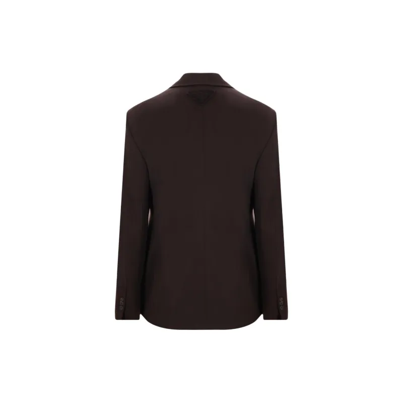 PRADA Double Breasted Tailored Blazer-1