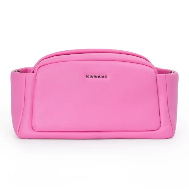 Karkki Leather Crossbody Bag Women's Barbie Pink-1