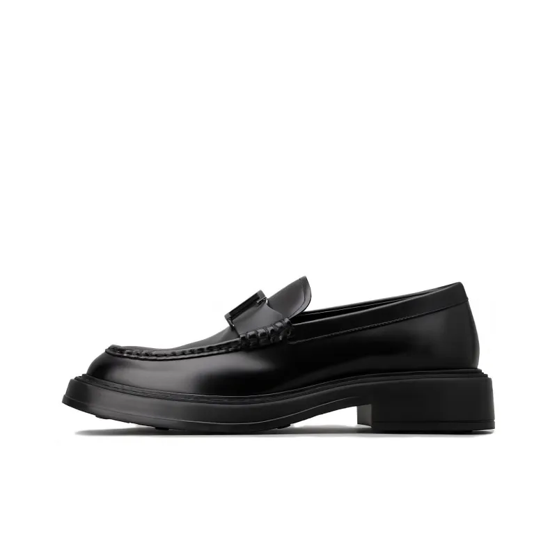 TOD'S Logo Plaque Slip On Loafers-0