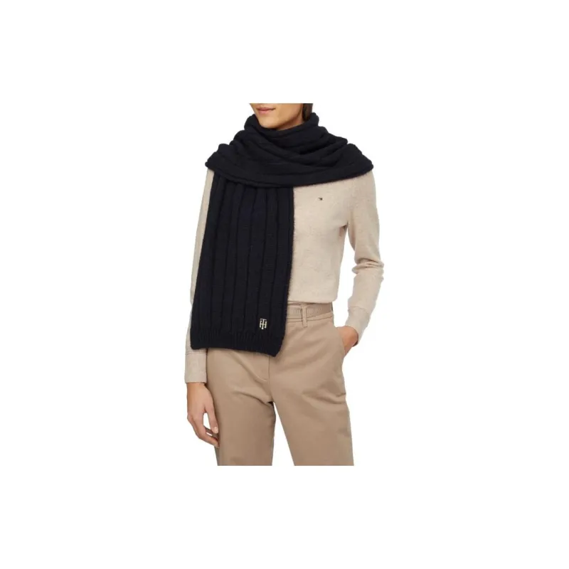 Tommy Hilfiger Timeless Monogram-plaque Scarf-3