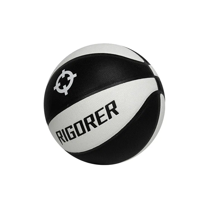 RIGORER PU Basketball Black White Sniper 1 Size 7 Ball Training Unisex-3
