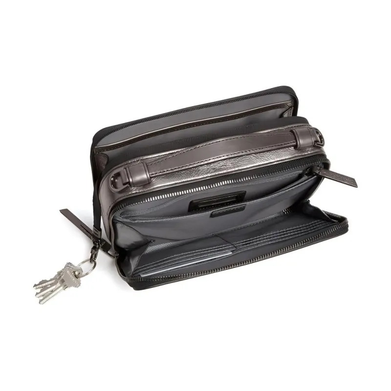 TUMI Leather Handbag Shoulder Bag Crossbody Bag Regular Women's Metallic-1
