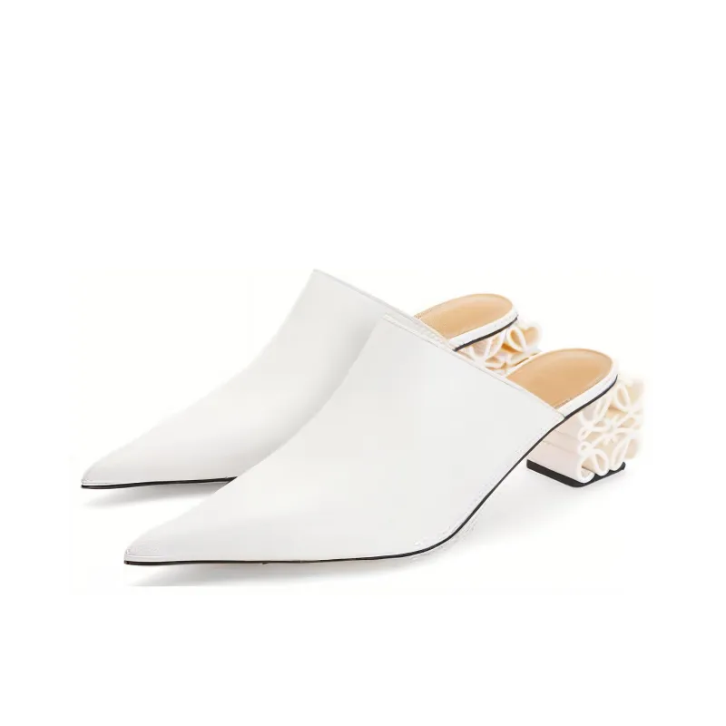 LOEWE Stylish Sandal 6cm Women's White-2