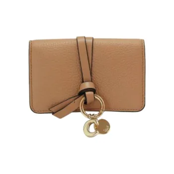Chloe Leather Wallet Women's Brown