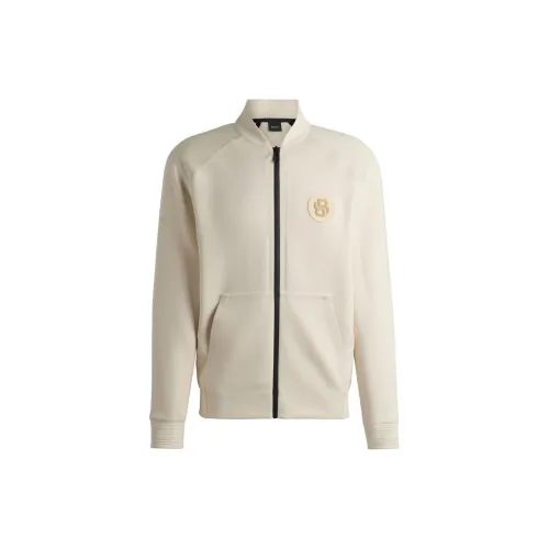 HUGO BOSS Jackets Men Natural White Color