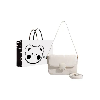 NX DOUGHNUT PU Shoulder Bag Regular Women's Ecru/Pink