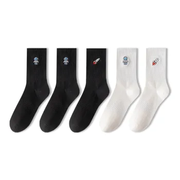 JIAZINI Mid Calf Socks Men's 5 Pack