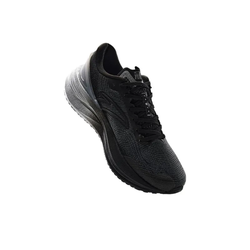 Anta Cushioning Wear Resistant Low Top Running Shoes Men's Black White-1