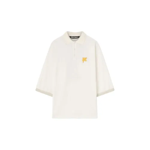 PALM ANGELS Logo-print Cotton Polo Shirt