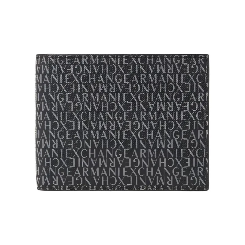 ARMANI EXCHANGEAE Polyester With Cotton Wallet Men's Black-0