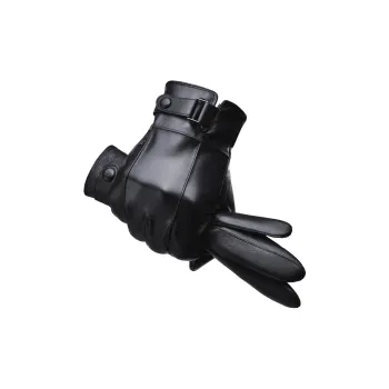 HLA Polyurethane PU Leather, Polyester Gloves Men's