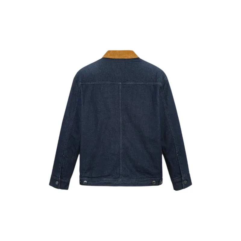 Timberland Jackets Coats Men's Aqua Blue Denim-1