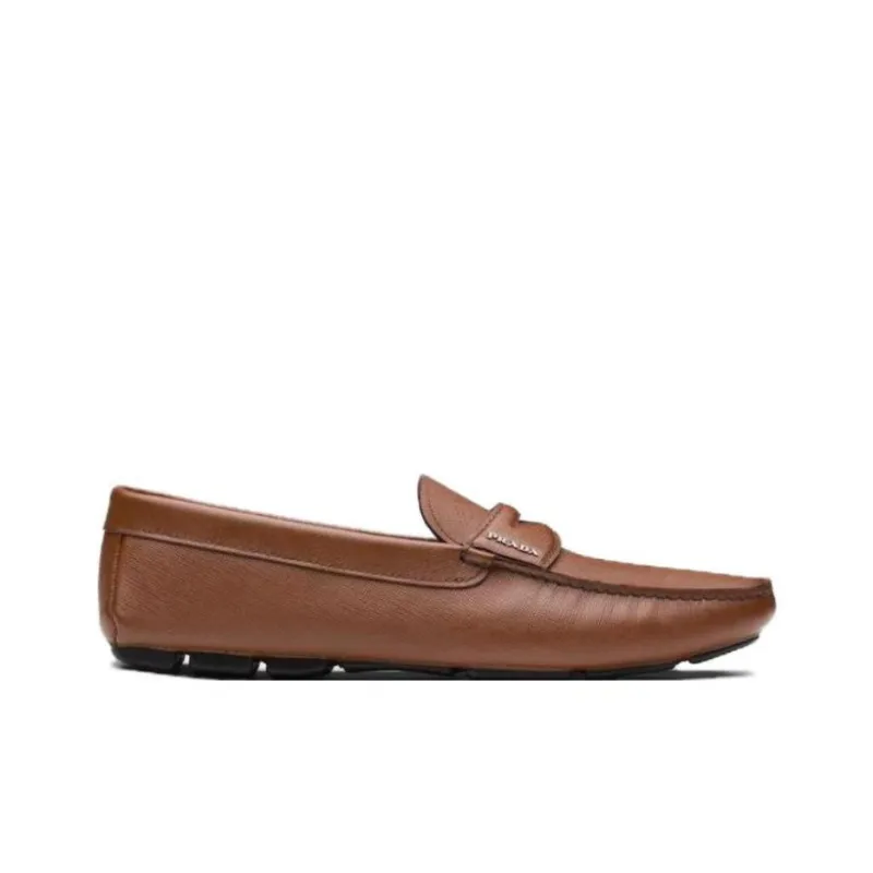 PRADA Slip-on Leather Loafers-1