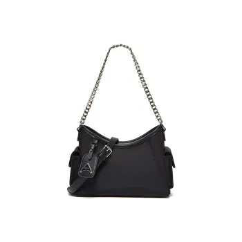 BASTO Smooth Shoulder Bag, Crossbody Bag Medium Size Women's Apricot & Brown/Black/Blue & Brown