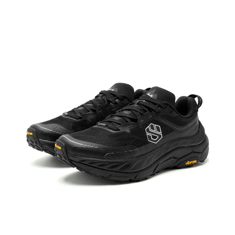 QIAODAN Mountain God 2.0 Running Shoes Men Low Top Black/Lightning Gray-1