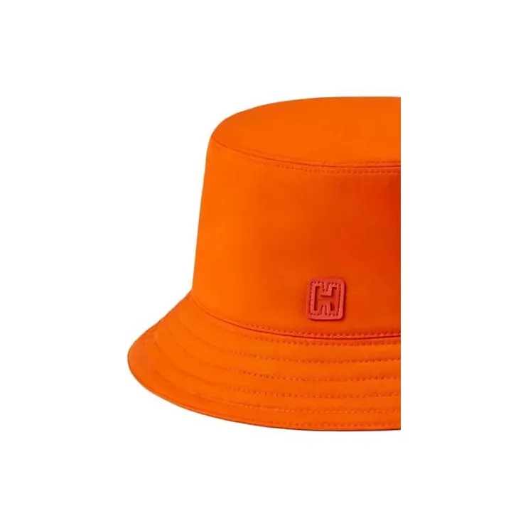 HERMES Linen Bucket Hats Men's Orange-2