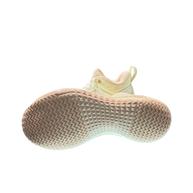 Anta Raid Cushioned Slip Resistant Low Top Basketball Shoes Men's Beige Brown-4