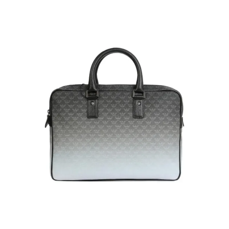 EMPORIO ARMANI PVC Shoulder Bag, Crossbody Bag, Handbag Men's Gray-4