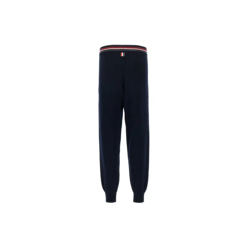 THOM BROWNE Rwb Stripe Detailed Drawstring Pants-1