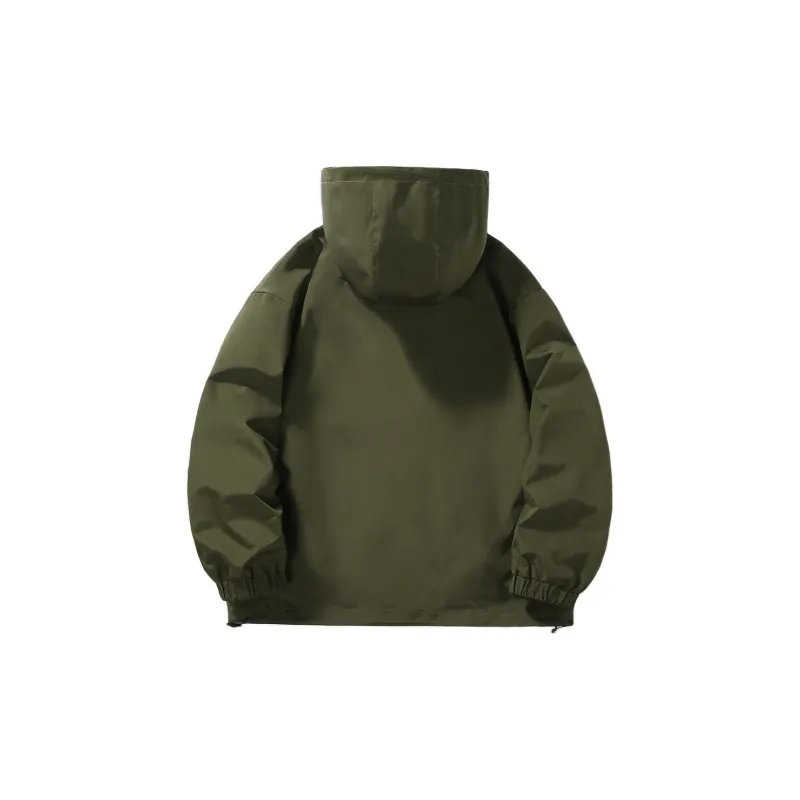 D&W Jackets Coats Unisex Army Green-1