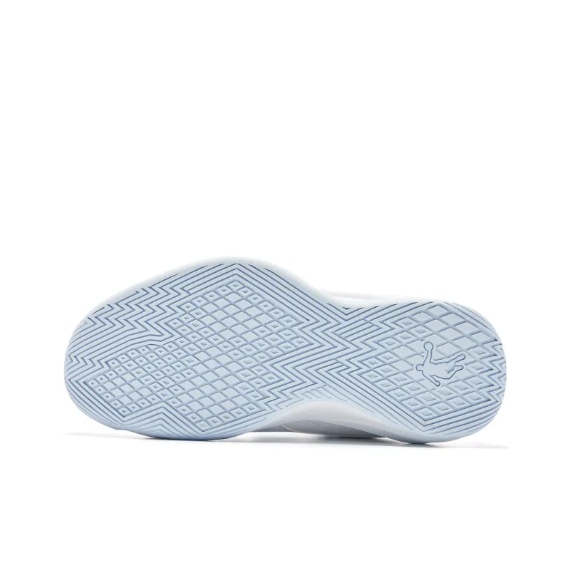 QIAODAN Basketball Shoes Men Low Top Jordan White/Dream Blue-4