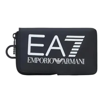 EMPORIO ARMANI Fabric Cell Phone Pouch Unisex Black