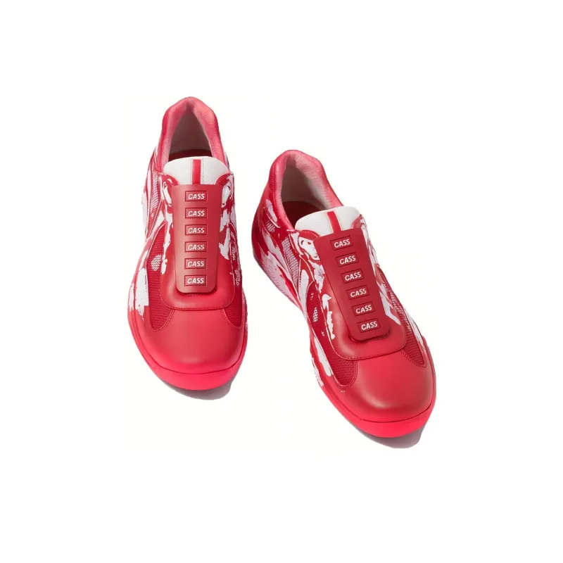 Cass x PRADA Sust4in Casual Shoes Unisex Cyclone Red-3