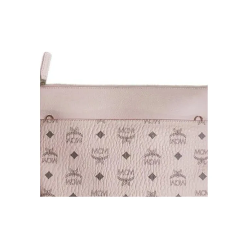 MCM Coated Canvas Shoulder Bag, Crossbody Bag Women's Pink-2