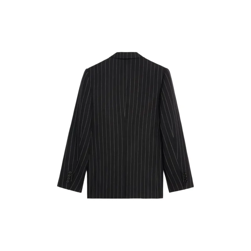CELINE Carnaby Jacket In Striped Virgin Wool-1