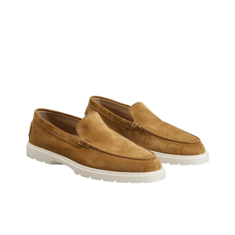 TOD'S Ridged-sole Suede Loafers-2