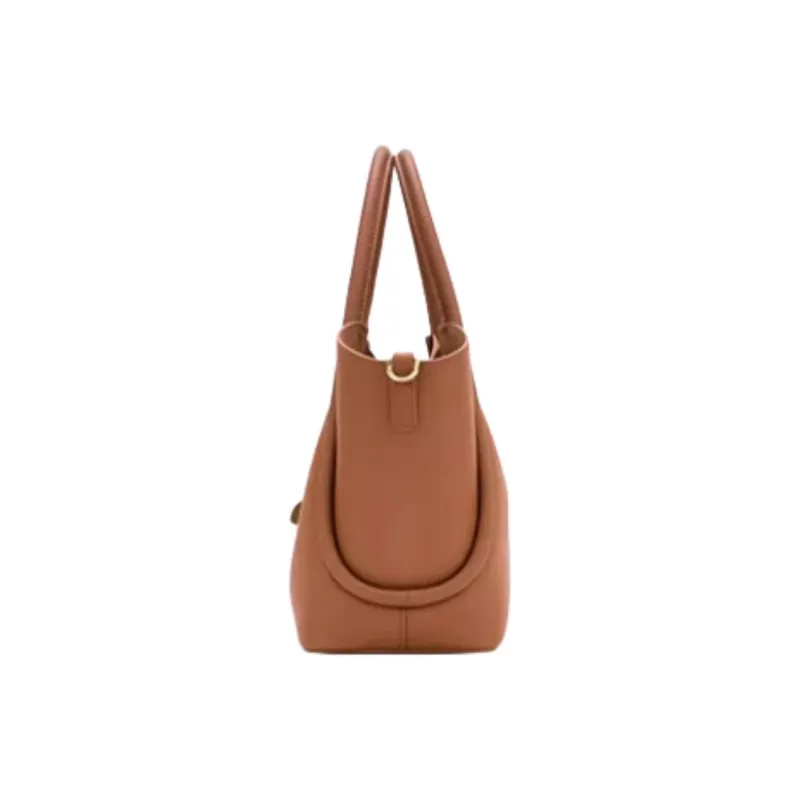Hush Puppies Cow Leather Shoulder Bag Crossbody Bag Handbag Medium Size Women's Brown/Khaki/Light Green-2