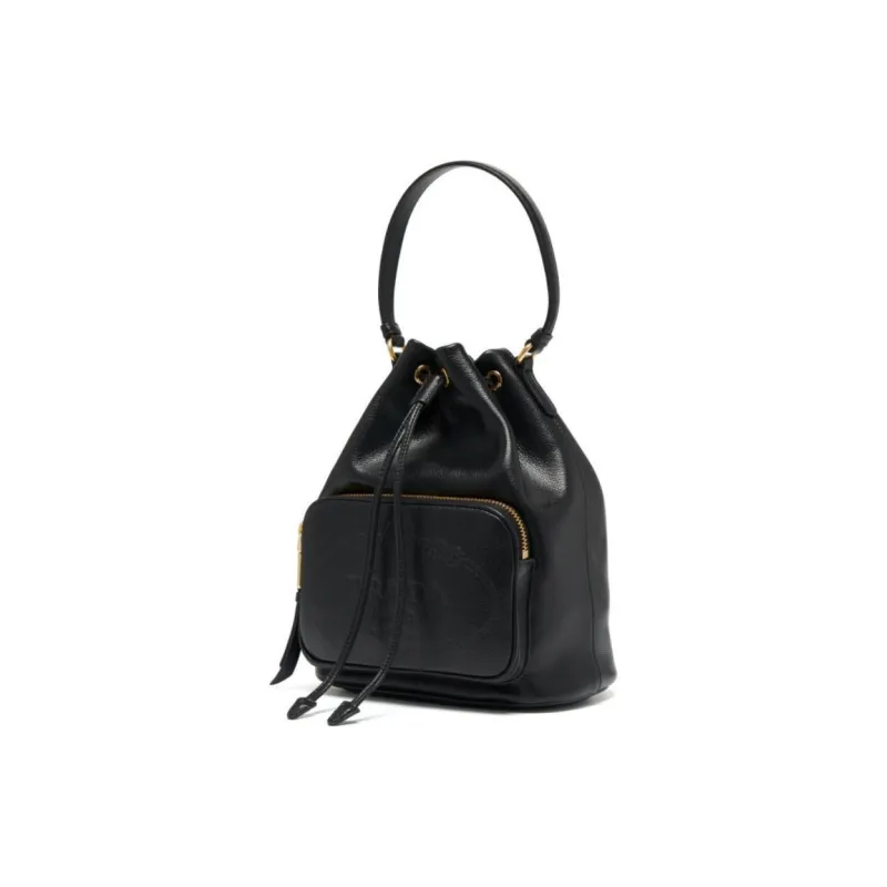 PRADA Calfskin Bucket Bags Shoulder Bag Crossbody Bag Handbag Women's Black-1