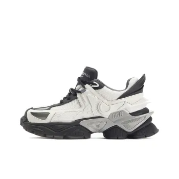 OGR Wanderers Collection Chunky Sneakers Unisex Black White Silver River Series
