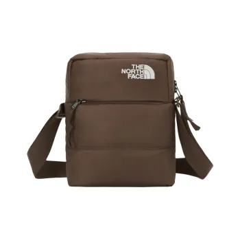 THE NORTH FACE Nuptse Nylon Shoulder Bag, Crossbody Bag Regular Unisex Brown